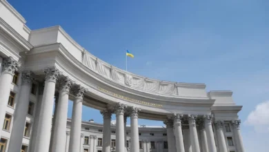 Здание МИД Украины получило повреждения после массированной российской атаки/depositphotos