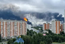 Москва подверглась одной из крупнейших атак беспилотников с начала войны/AFP / Scanpix / LETA