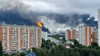 Москва подверглась одной из крупнейших атак беспилотников с начала войны/AFP / Scanpix / LETA