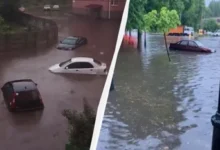 Ploaie torențială în Odesa: străzile au fost inundate, iar mașinile au fost luate de ape/thetruestory.news