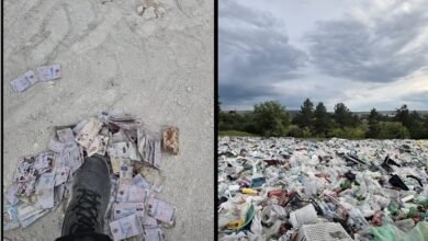 Sute de permise de conducere românești, găsite la groapa de gunoi din Porumbeni/Garda Nationala de Mediu