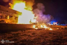 Opt persoane au fost rănite la Harkov în urma unui atac cu dronă rusească/Serviciul de Urgență de Stat din Harkov