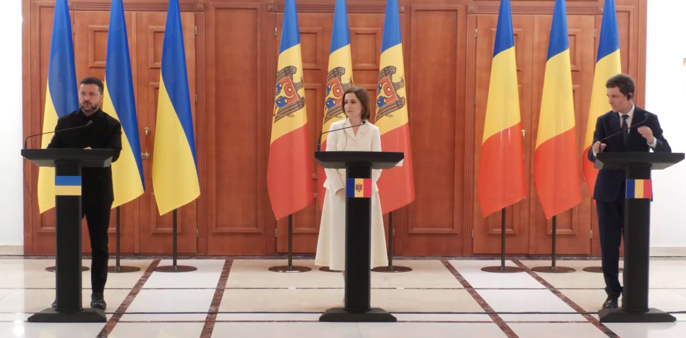 Nicușor Dan la Chișinău: România, Moldova și Ucraina trebuie să consolideze împreună securitatea regiunii / facebook.com / maia.sandu