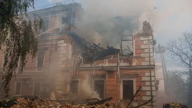 O dronă rusească a lovit clădirea Academiei Naționale de Științe a Ucrainei, la Kiev/euronews