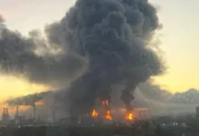 Moscova a fost vizată de un atac masiv cu drone: două persoane au murit, iar infrastructura petrolieră a fost avariată / social media