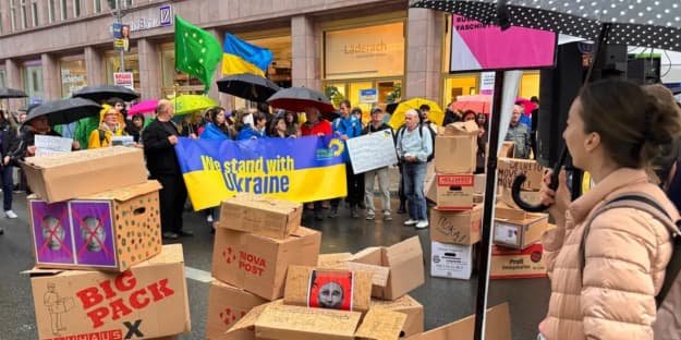 Proteste la Berlin în legătură cu închiderea „Casei Ruse”/eurointegration.com.ua