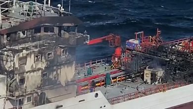 Opt marinari sunt căutați după un incendiu izbucnit pe un petrolist în apele României/eurointegration.com.ua